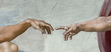 The Creation of Adam - detail 1