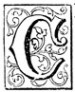 Fancy letter C