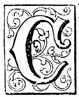 Fancy letter C