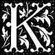 Fancy letter K